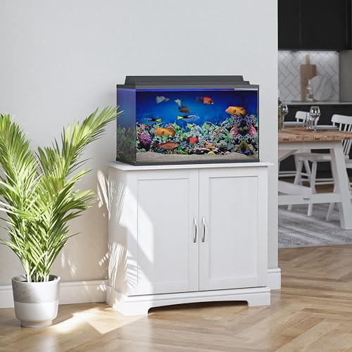 OLLIE & HUTCH FLIPPER HARBOR 29-37 GALLON AQUARIUM IVORY OAK - IVORY OAK