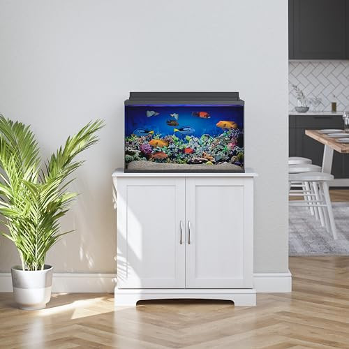OLLIE & HUTCH FLIPPER HARBOR 29-37 GALLON AQUARIUM IVORY OAK - IVORY OAK