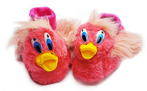Little Kids Toddlers Animal Slippers for Boys and Girls (Medium, Pink) New