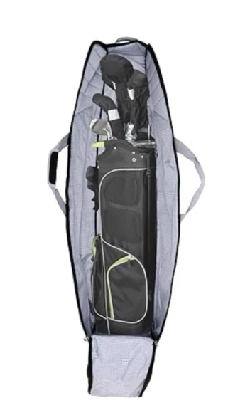 SAMSONITE SOFT-SIDED GOLF TRAVEL BAG HEAVY-DUTY 600D POLYESTER - BLACK/GRAY