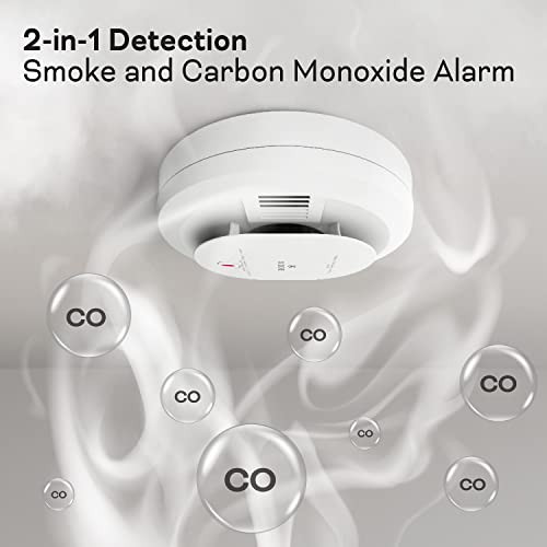 KIDDE SMOKE & CARBON MONOXIDE DETECTOR AA BATTERY POWERED - WHITE