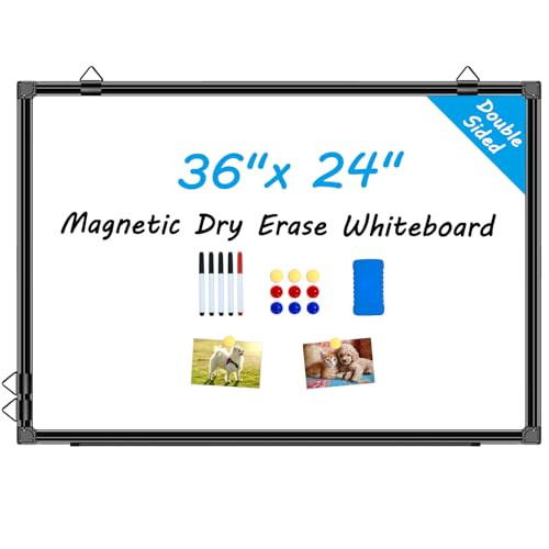 H-Qprobd 36"x24" Magnetic Dry Erase Board with Aluminum Frame - HQB0520-3624 New