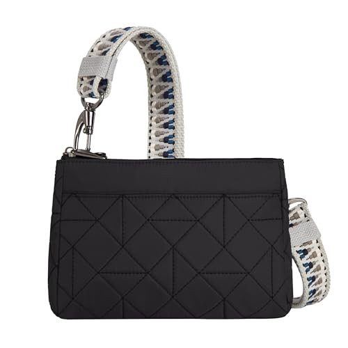 TRAVELON ANTI-THEFT BOHO CLUTCH CROSSBODY - BLACK New