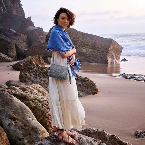 TRAVELON ANTI-THEFT BOHO CLUTCH CROSSBODY - BLACK New