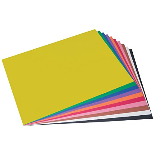 Prang Construction Paper, 10 Assorted Colors, 24" x 36", 50 Sheets New