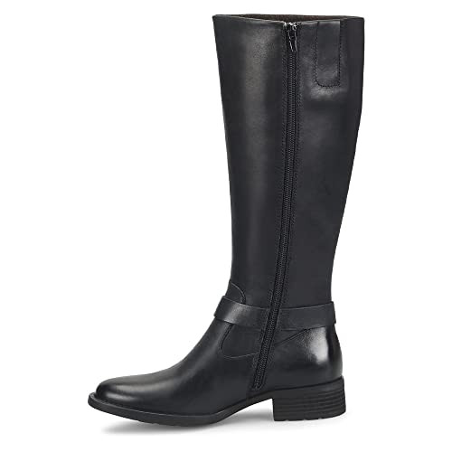 B09BN6BD78 BORN Women's Saddler Wide Shaft - Black 10 New
