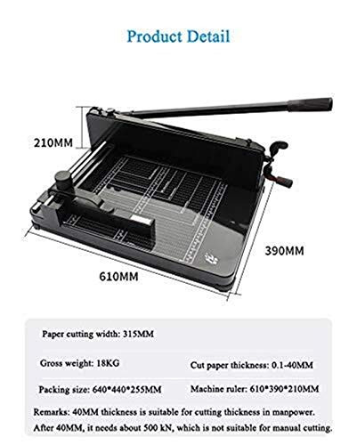 YJYGR 12" Heavy Duty Industrial Paper Guillotine for B5,A5,B6,B7Paper 858-A4-NEW New