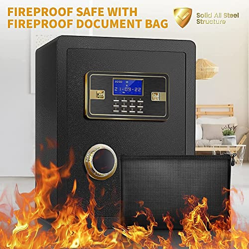 2.0 Cub Digital Fireproof Safe Box, Security Safe - Black New