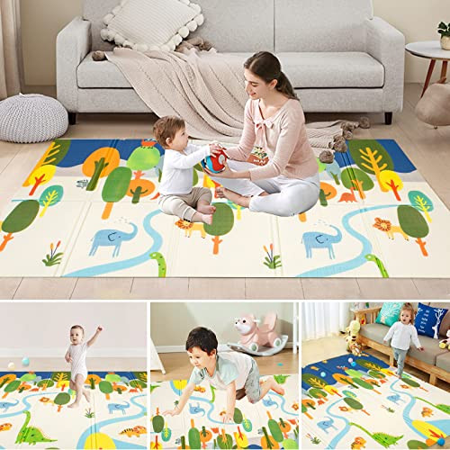Baby Play Mat Floor Mat Foam Playmat B09W3XJM2J - White New