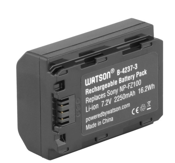 WATSON NP-FZ100 V3 LITHIUM-ION BATTERY PACK (7.2V, 2250MAH, 16.2WH) - BLACK