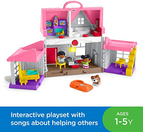 Fisher-Price Little People Big Helpers Home, Pink New