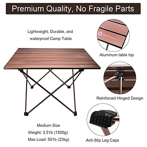 Erago Portable Folding Premium Camping Table,Lightweight&Backpack New