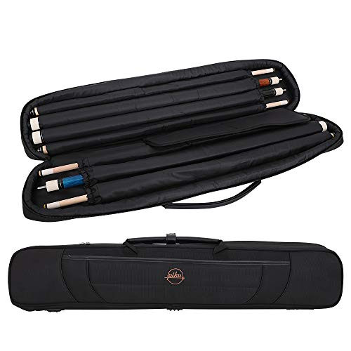 PIKU 3x4 Pool Stick Case Billiard Case Pool Cue Case, B088WVCS5C - Black