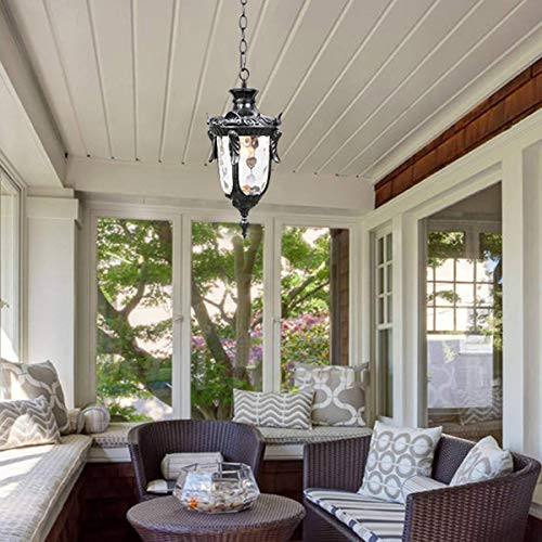 GOALPLUS Hanging Porch Light Outdoor Pendant Light Fixture Vintage B089NRFJVT New