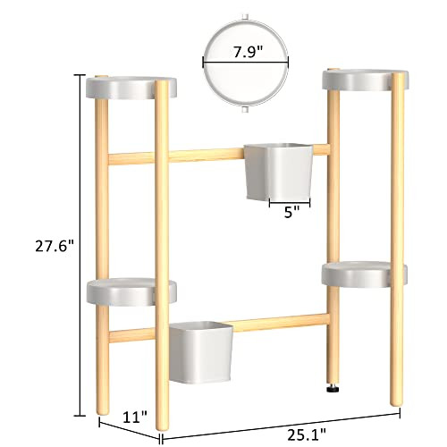 WTZ Plant Stand Indoor Bamboo 6 Tier Tall Plant Stand Outdoor B09KXXWZK9 - NEW New