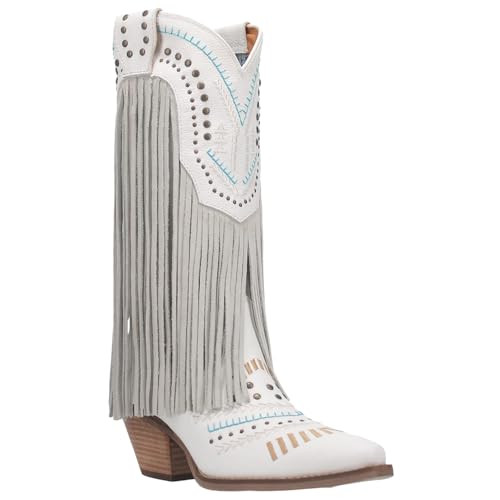 B09N2F2FWY Dingo Gypsy Womens Boot 8 BM US White New