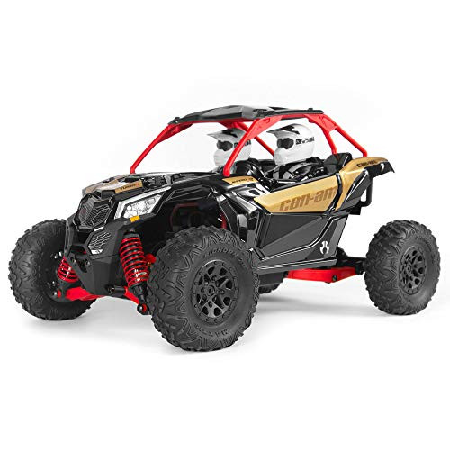 Axial Yeti Jr. Can-Am Maverick X3 RC Rock Racer 4WD Brushed AXI90069 - Red, Gold New