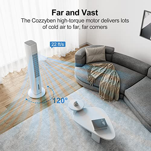 COZZYBEN Evaporative Cooler Windowless Air Conditioner White