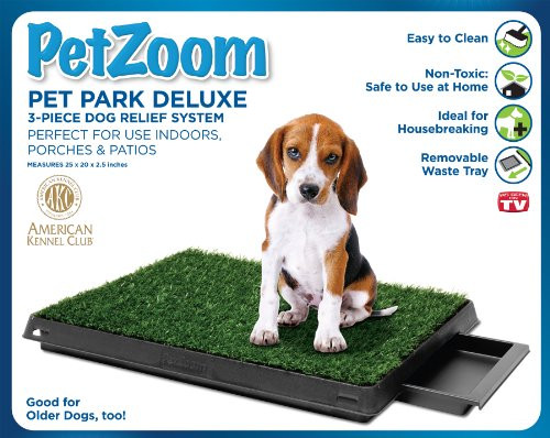 PetZoom Pet Park Deluxe 3-Piece Dog Relief System B007X36BSM - BLACK New