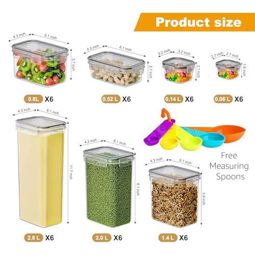 Lifetime Home 32 PACK Airtight Food Storage Containers Set with Lids New