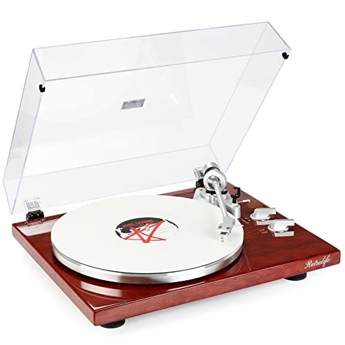 Record Player Turntables Belt-Drive Wireless Output Connectivity ATN3600L MM Red New