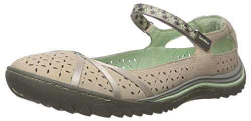 Jambu Women's Cherry Blossom Shoe, Light Grey/Pastel Green, 9.5 Medium US New