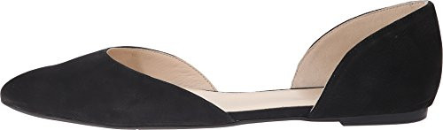 NINE WEST WOMEN'S STARSHIP SUEDE BALLET FLAT, SIZE: WOMEN 11, BLACK NUBUCK