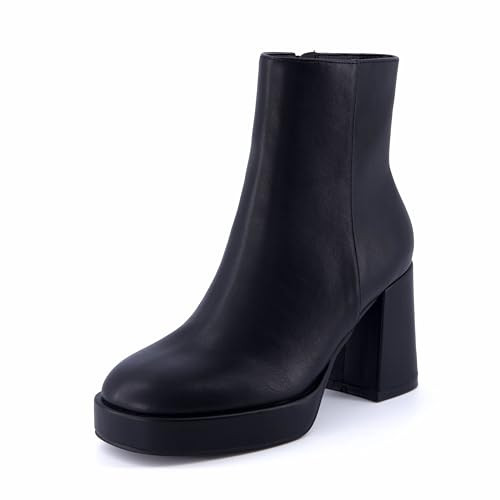 CUSHIONAIRE Women's Gallerie Block heel dress boot +Memory Foam, Black 8.5 W New