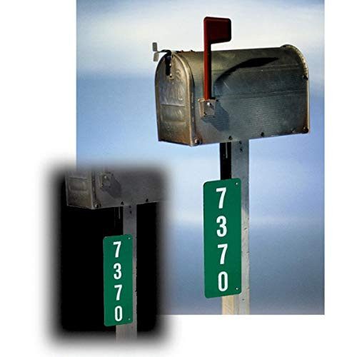 Hy-Ko Products 911 Address Plate 6"x18"(3" Numbers) Green, 1 Piece New