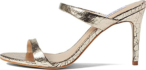 B08Z2TVMK7-NEW Steve Madden Women's Rosalina, Gold Leather, Size 7.5 New