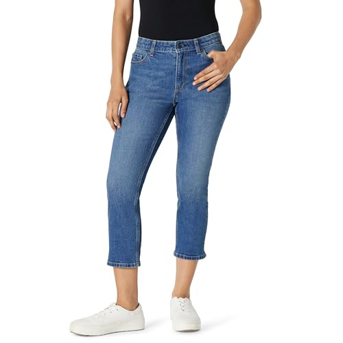 AEWM11371M25 AMAZON ESSENTIALS WOMEN CAPRI JEAN SIZE 12 MEDIUM BLUE VINTAGE New