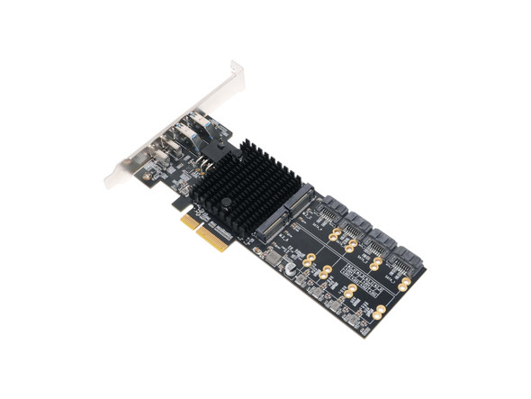 IO Crest SY-PEX50133 SouthBridge Max PCIe 4.0 x4 Multi-Function Expansion Card -