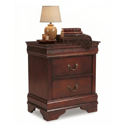 B01EYJY1KW Signature Design by Ashley Alisdair 2 Drawer Nightstand - Brown New
