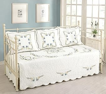 MODERN HEIRLOOM Collection Heather Daybed 3-piece Cover B01E6BERAM - Natural