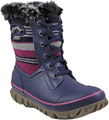 B01MTAVEZ4 BOGS Women's Arcata Stripe Boot Dark Blue Multi Size 9 New