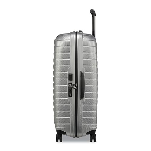 141847 SAMSONITE PROXIS LARGE HARDSIDE DUAL SPINNER WHEELS - SILVER New