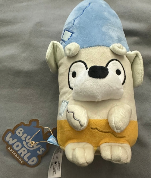 BLUEY’S WORLD JEREMY PLUSH TOY - BLUE/YELLOW/WHITE