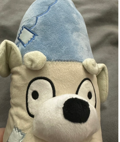 BLUEY’S WORLD JEREMY PLUSH TOY - BLUE/YELLOW/WHITE