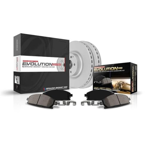 PowerStop Z17 Brake Pad & Fully Coated Rotor Kit Rear CRK3068 New