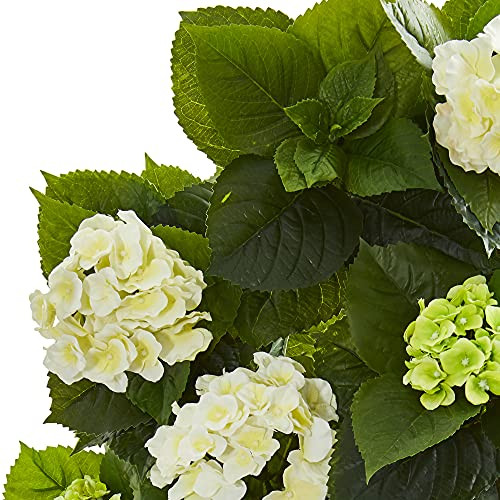 Nearly Natural 29 in Artificial Hydrangea Plant with Pot for Entryway Decor New