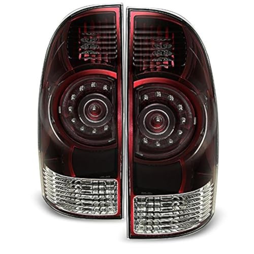 AKKON - For 2005-2015 Toyota Tacoma Pickup Truck Tail Lights - Red/Smoke