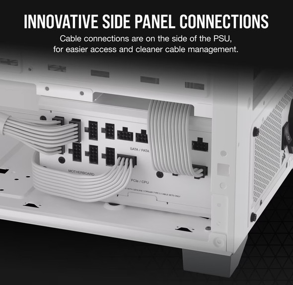 CORSAIR RM1000X SHIFT 80 PLUS GOLD FULLY MODULAR ATX POWER SUPPLY 1000 - WHITE