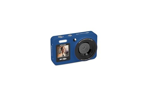 MINOLTA 2VIEW MND33 64MP 4K AF DIGITAL CAMERA W/SELFIE SCREEN - BLUE