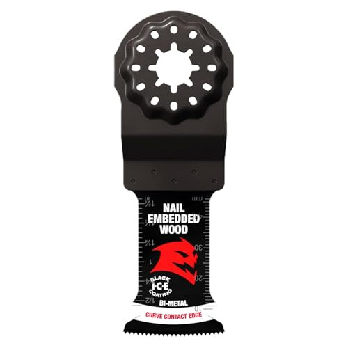 DIABLO 1-1/4" DEMO DEMON STARLOCK BI-METAL OSCILLATING BLADE - BLACK
