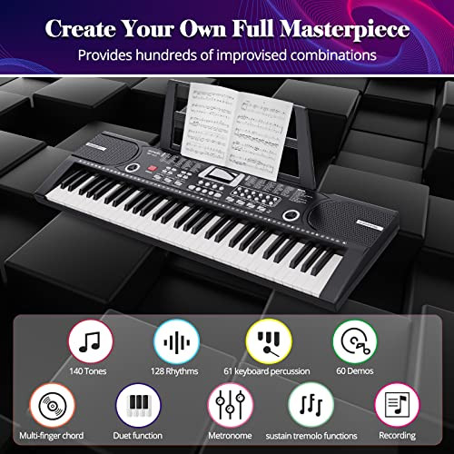 61 Keys Keyboard Piano Camide Electronic Digital Piano Built-In Speaker New New