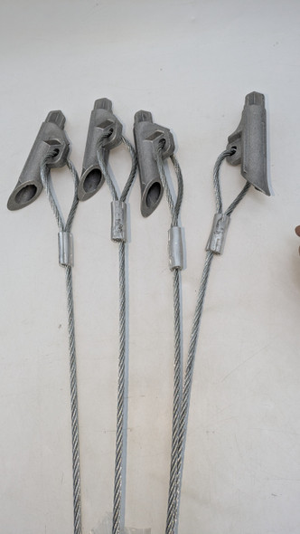 ShelterLogic 4 Piece 42" Anchor with Cable Clamps New