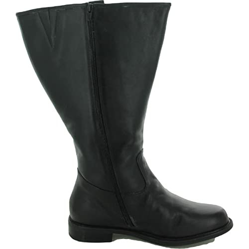 David Tate Best - Super Wide Calf Black Leather 2 11 M (B)