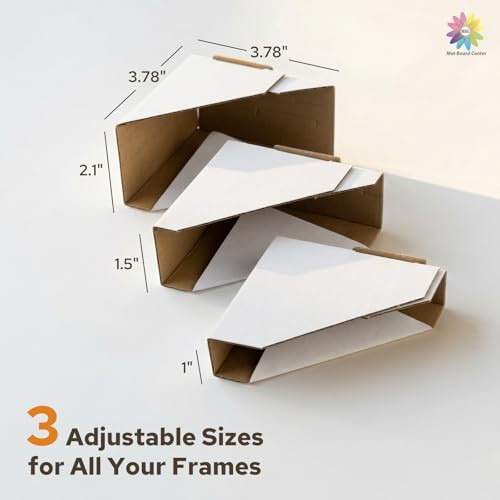 Mat Board Center 100-Pack Adjustable Cardboard Corner Protectors B082J7RDFB New