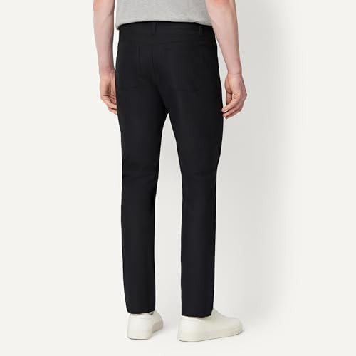 AEMN45919M26 AMAZON ESSENTIALS MEN SLIM FIT 5 POCKET COMMUTER PANTS BLACK 32W30L
