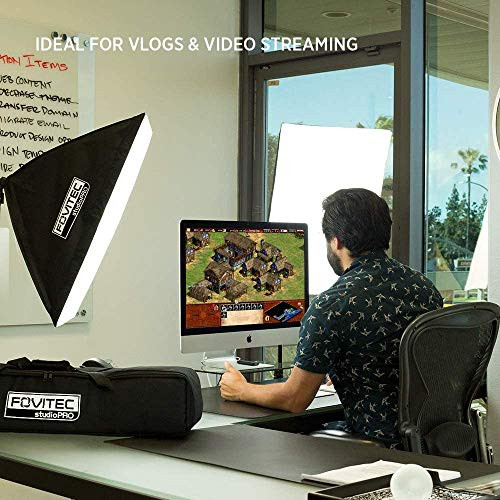 Fovitec 2-Light Fluorescent Studio Lighting Kit, Softboxes, 650W B00JG8J15C New